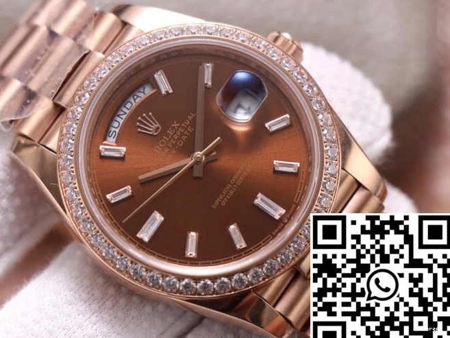 Color Rolex Dial Factory Unique Chocolate EW Diamond 974 Day-Date M228345RBR-0006 0709